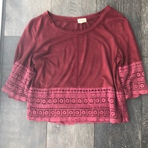 Swede maroon top
